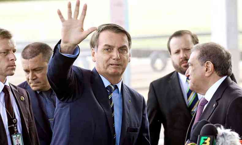 Presidente Jair Bolsonaro est confrontando o Congresso Nacional(foto: ANTNIO CRUZ/AGNCIA BRASIL)