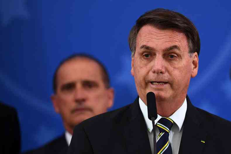 Moro acusou Bolsonaro (foto) de tentar interferir politicamente no comando da Polcia Federal(foto: EVARISTO S / AFP)