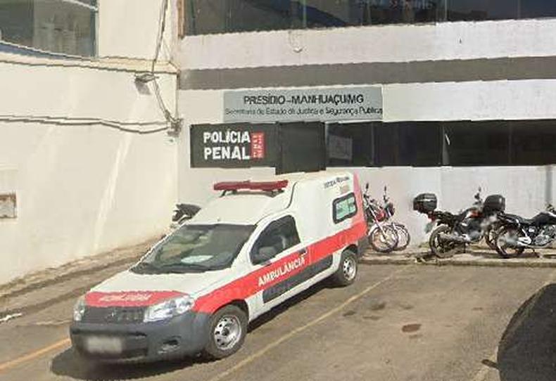 Fachada do presdio de Manhuau, na regio Zona da Mata