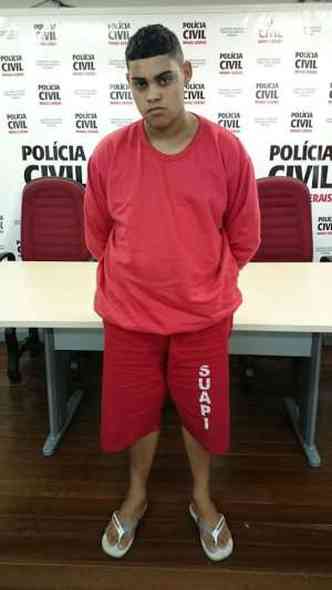 Um dos criminosos foi apresentado nesta sexta-feira(foto: Polcia Civil / Divulgao)