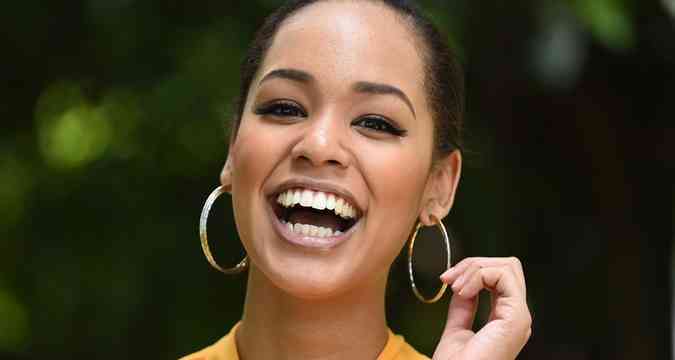 Ariana  a primeira japonesa mestia a representar o pas no concurso Miss Universo(foto: AFP PHOTO / Toru YAMANAKA )