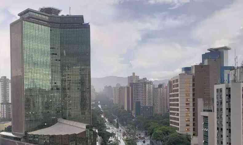 Chuva moderada na Regio Centro-Sul(foto: WhatApp/ Reproduo)