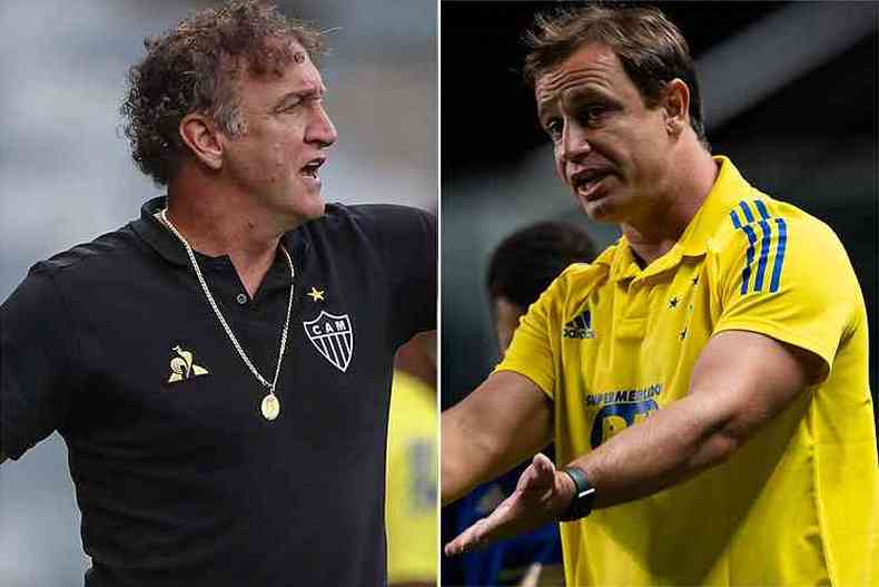Cuca e Felipe Conceio falaram sobre favoritismo no clssico (foto: Pedro Souza/Atltico e Bruno Haddad/Cruzeiro)