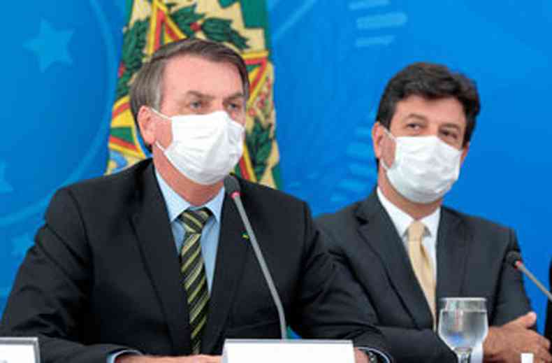 Bolsonaro nega que esteja com coronavrus, mas no apresenta resultados dos exames(foto: MARCOS CORREA/PR)