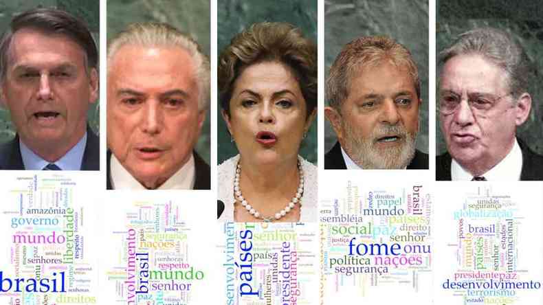 Bolsonaro, Lula, Dilma, Temer e FHC: compare os discursos na ONU