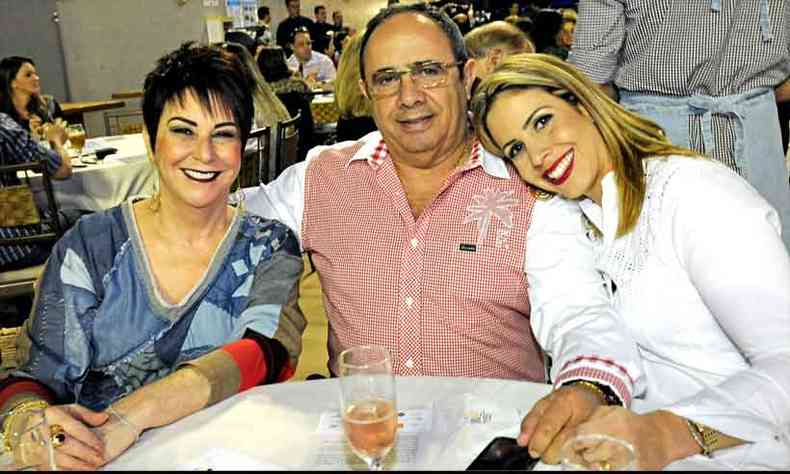 Mariangela e Silvinho Ximenes com a filha Gabriela(foto: Jair Amaral/EM/D.A Press)