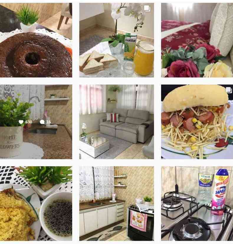 Conta de Adriana Ribeiro no Instagram mostra fotos do cotidiano da casa dela