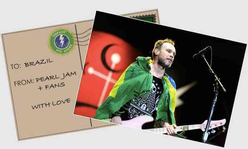 Publicao da banda Pearl Jam indica doao de 100 mil dlares(foto: Twitter/Reproduo)