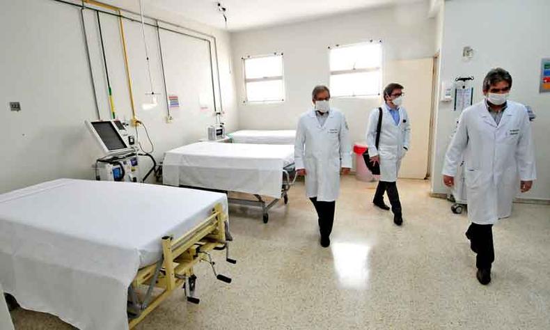 Nova ala do Hospital Mário Penna dedicada ao tratamento de pacientes da COVID-19 foi inaugurada no mesmo dia do lançamento do aplicativo de saúde do governo mineiro(foto: Gladyston Rodrigues/EM/D.A Press) Nova ala do Hospital Mário Penna dedicada ao tratamento de pacientes da COVID-19 foi inaugurada no mesmo dia do lançamento do aplicativo de saúde do governo mineiro(foto: Gladyston Rodrigues/EM/D.A Press)