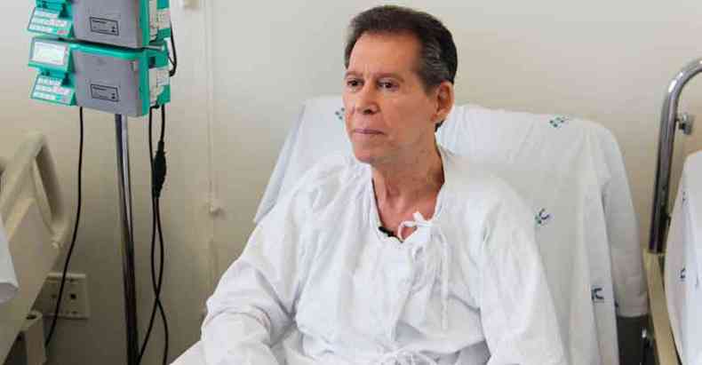 O aposentado Vamberto Luiz de Castro chegou ao Hospital das Clnicas de Ribeiro Preto com prognstico de um ano de vida. Um ms aps o incio da terapia, est prestes a ter alta(foto: Hugo Caldato/Hemocentro RP/Divulgao)