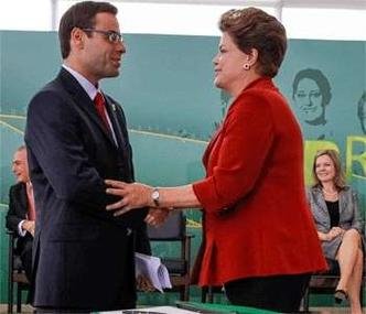 Dilma Rousseff durante cerim�nia de posse do Ministro do Trabalho e Emprego, Brizola Neto(foto: Roberto Stuckert Filho/PR)