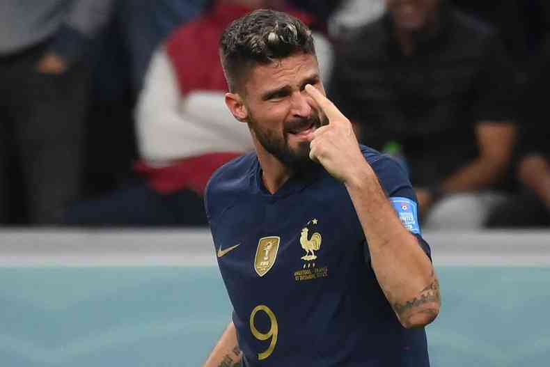 Giroud marcou o gol da vitria da Frana