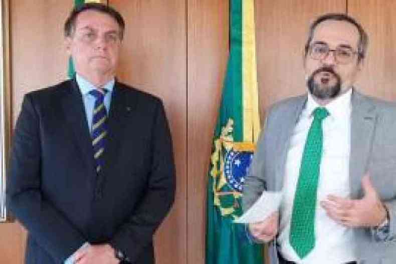 Weintraub com Bolsonaro: ex-ministro está magoado porque esperava o apoio do presidente à candidatura dele ao governo de São Paulo
