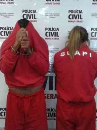 Dupla foi apresentada nesta sexta-feira pela Polcia Civil(foto: Polcia Civil/Divulgao)