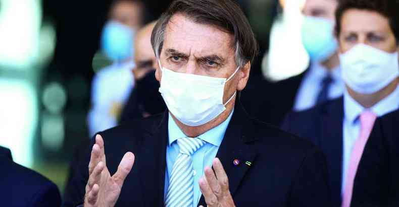 Bolsonaro confronta instituies e estimula apoiadores a agredi-las(foto: MARCELO CAMARGO/AGNCIA BRASIL)