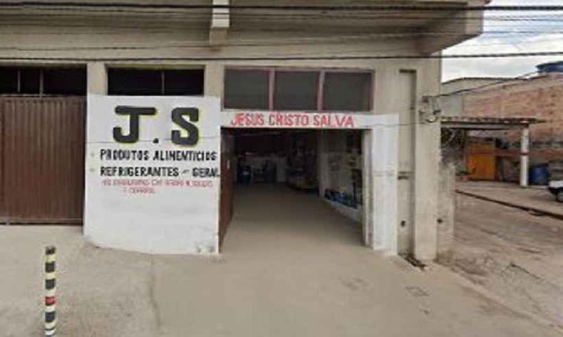 Lava-jato fica ao lado de uma igreja evangélica. Ângelo foi morto na rua(foto: Google street view) O lava-jato fica ao lado de uma igreja evangélica. Ângelo foi morto na rua