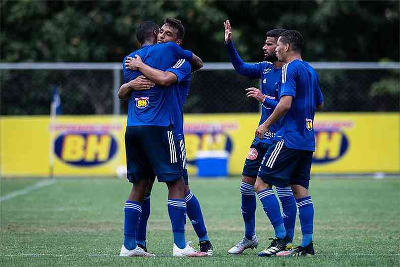 Welinton marcou o gol da vitria celeste sobre o Bolvar(foto: Bruno Haddad/Cruzeiro)