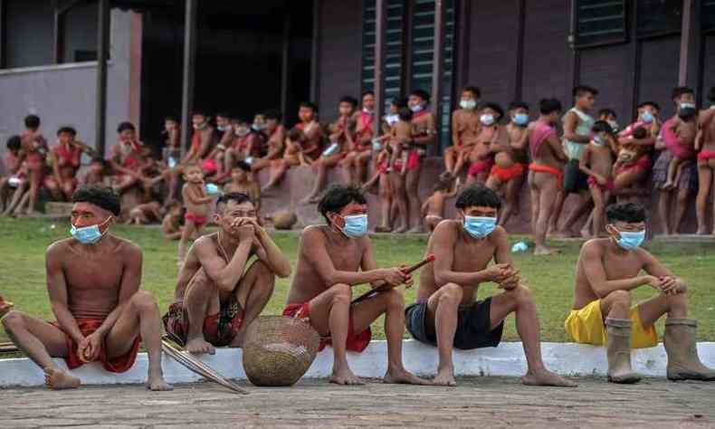 A Apib reivindicou tambm uma srie de medidas emergenciais para proteger os povos indgenas da COVID-19(foto: Nelson Almeida/AFP)