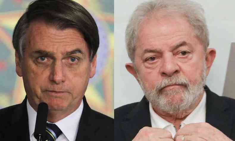 Bolsonaro e Lula colocam-se como os principais candidatos na corrida eleitoral mas pode aparecer uma terceira opo(foto: Agncia Brasil)