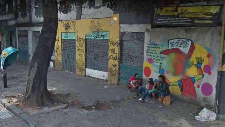 Local onde o morador de rua foi agredido na Avenida Oiapoque e sobreviveu(foto: Reproduo/Google Street View)