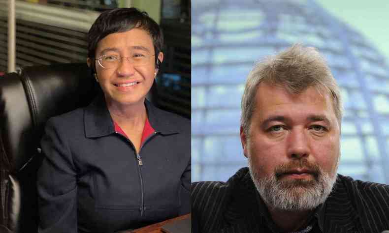Experiente jornalista filipina Maria Ressa e jornalista russo Dmitry Muratov, editor do jornal Novaya Gazeta, foram os ganhadores do Nobel da Paz