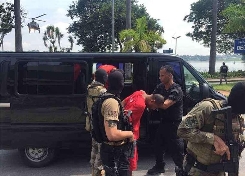 Polcia Civil prende 23 membros de faco criminosa que agem em MG, sendo 18 deles mineiros(foto: Guilherme Paranaba/EM/D.A.Press)