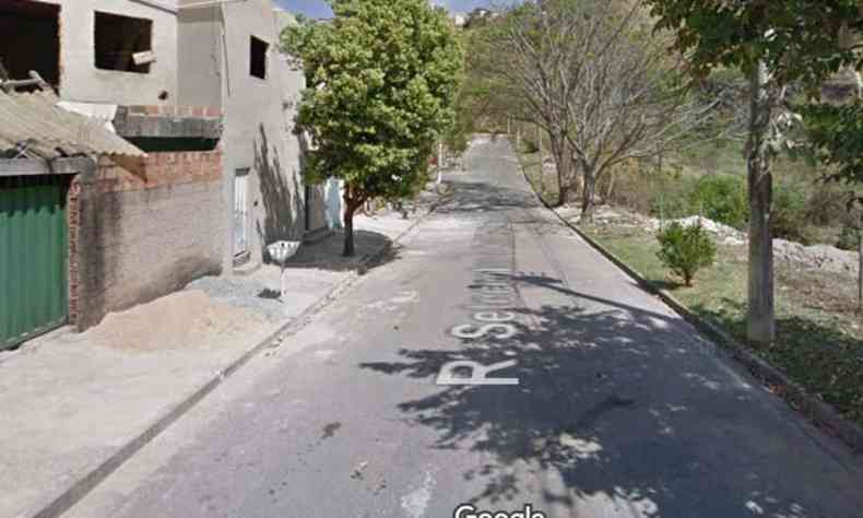 Crime aconteceu na Rua 716, no Bairro Jardim Vitria, Regio Nordeste de BH(foto: Reproduo/Google Street View)