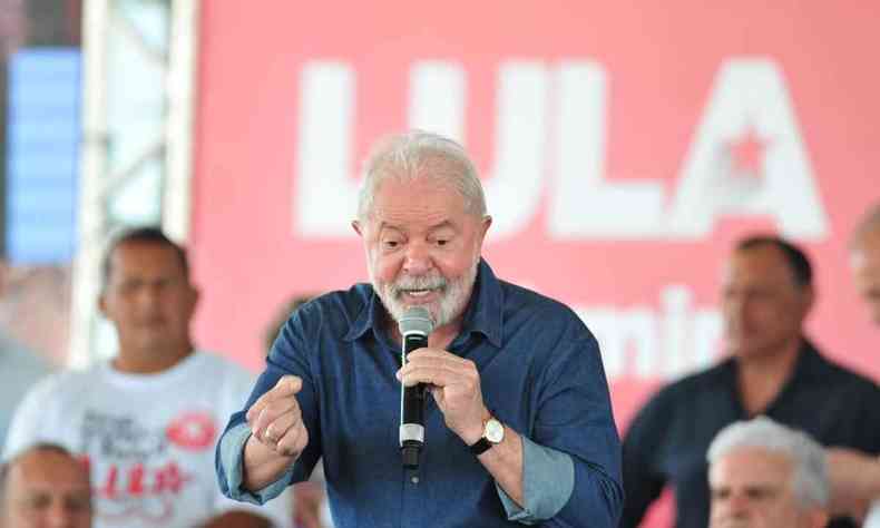 O ex-presidente Luiz Incio Lula da Silva, filiado ao PT