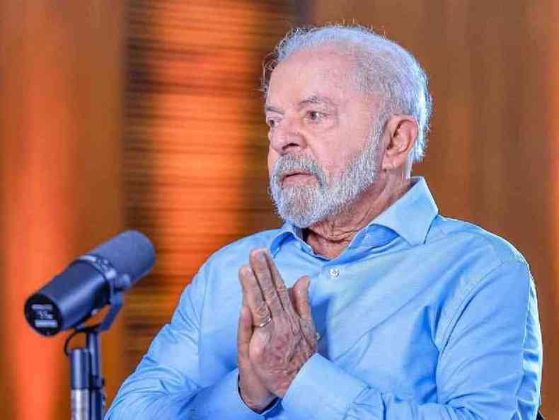 Presidente da Repblica, Luiz Incio Lula da Silva, no programa Conversa com o Presidente, no Palcio da Alvorada
