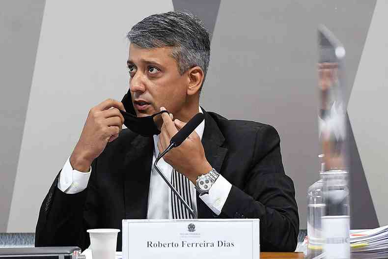 Ex-diretor do Departamento de Logstica do Ministrio da Sade, Roberto Ferreira Dias(foto: Marcos Oliveira/Agncia Senado)
