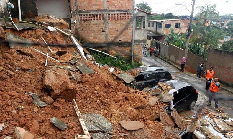 deslizamento de terra em Belo Horizonte