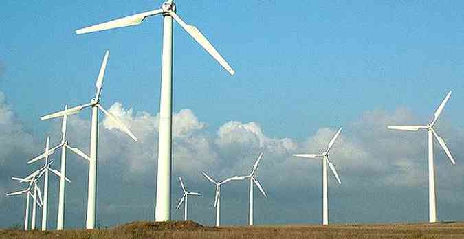 A previso  de que o Brasil em 2013 esteja entre os dez pases que mais produzem energia a partir dos ventos(foto: wordpress.com / Reproduo)