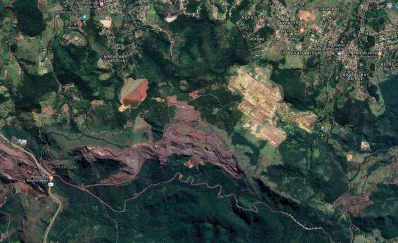 Barragem localizada em Igarap, na Regio Metropolitana de Belo Horizonte(foto: Google Street View/Reproduo)