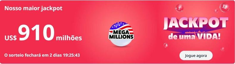 Maior jackpot sorteado pela Mega Millions pode ser seu nesta sexta-feira (28 de julho)