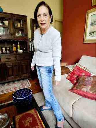 A aposentada Gilda Valente, de 71 anos, j passou por um cncer de pele e diz que no se descuida(foto: Beto Novaes/EM/D.A Press %u2013 26/11/18)