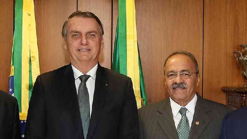 'Quase uma união estável', resumiu o então deputado federal Jair Bolsonaro sobre sua relação com o colega Chico Rodrigues(foto: Presidência da República)