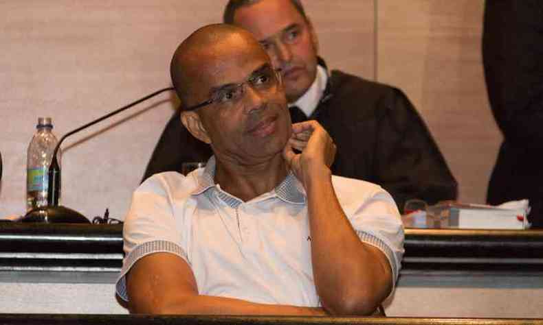 Julgamento de Fernandinho Beira-Mar em 13 de maio de 2015 no Rio de Janeiro(foto: BRUNNO DANTAS-TJRJ )