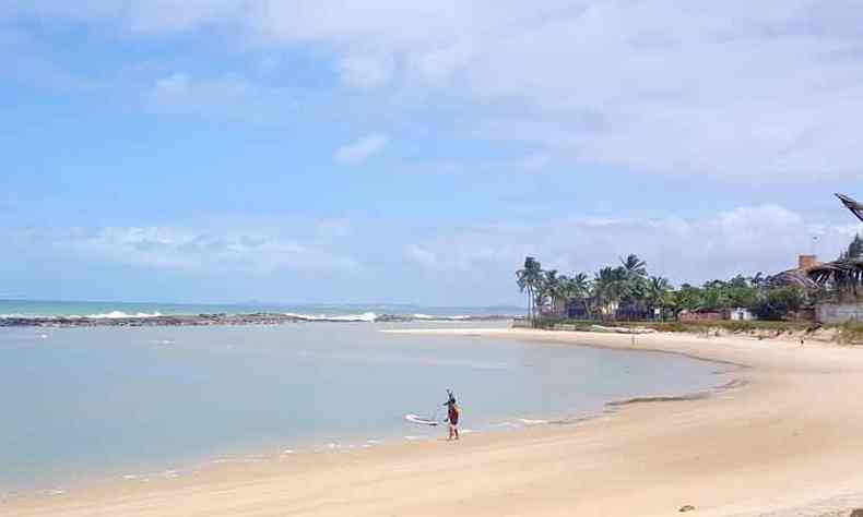 Praia de Camurupim, em Natal: local procurado para descanso(foto: Ana Clara Brant/EM/D.A Press)