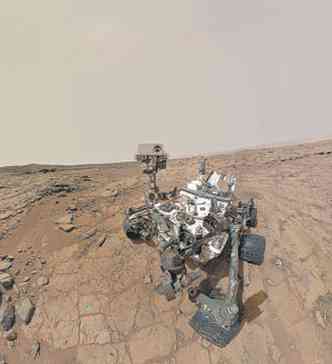 Rob Curiosity, que h 20 meses fornece anlises da atmosfera e do solo marcianos(foto: NASA/REUTERS -27/9/13)