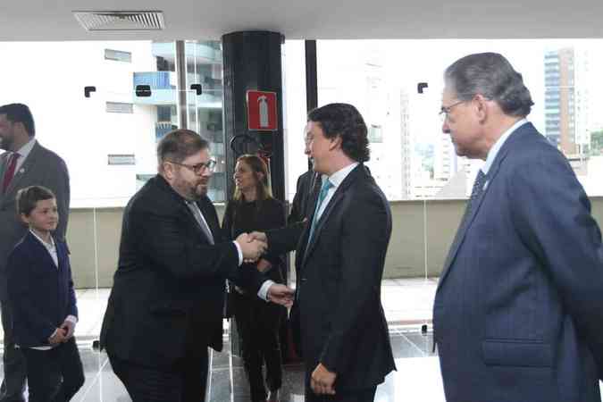 Agostinho Patrus foi empossado conselheiro do TCEMG na manh desta quinta, em evento na sede do tribunal, em Belo HorizonteJair Amaral/EM/DA Press
