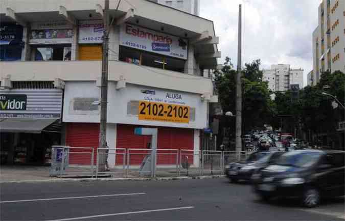 Proprietrios das lojas reclamam das dificuldades para fisgar locatrios(foto: Cristina Horta/EM/D.A Press)