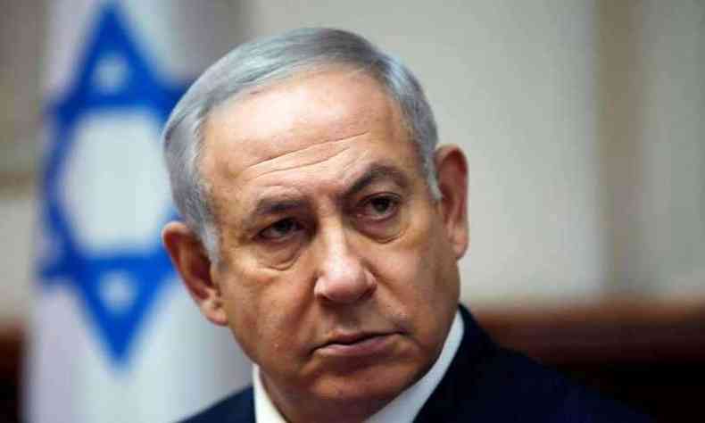 Primeiro-ministro de Israel, Benjamin Netanyahu, parabenizou Joe Biden pela vitria(foto: Ronen Zvulun/AFP)
