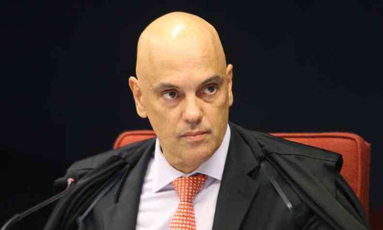 Ministro Alexandre de Moraes durante sesso do STF(foto: Nelson Jr./STF/Reproduo)