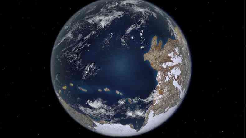 Esta é a aparência da Terra há 600 milhões de anos