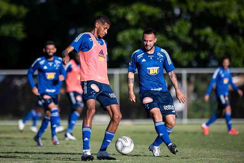 Cruzeiro fechou preparao para duelo com treino na Toca da Raposa II(foto: Bruno Haddad/Cruzeiro)