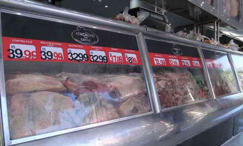 Preços das carnes em açougue em Belo Horizonte