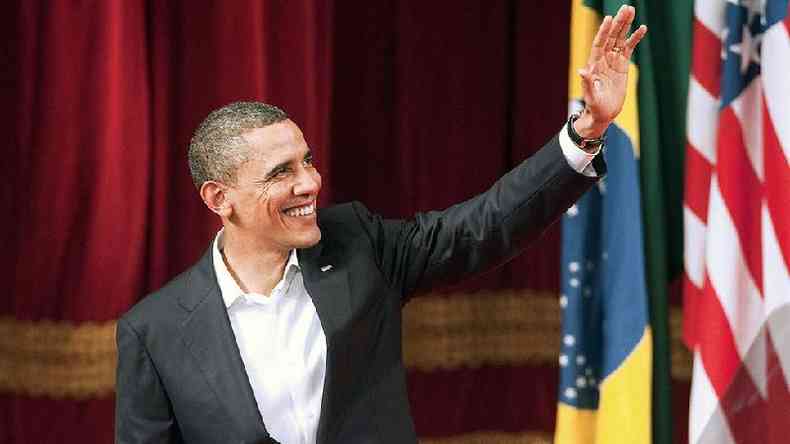 Obama, ento presidente dos EUA, durante visita ao Brasil em 2011(foto: Getty Images)