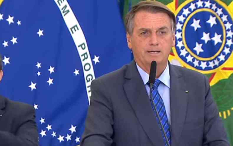 Bolsonaro fala em cerimnia do Planalto