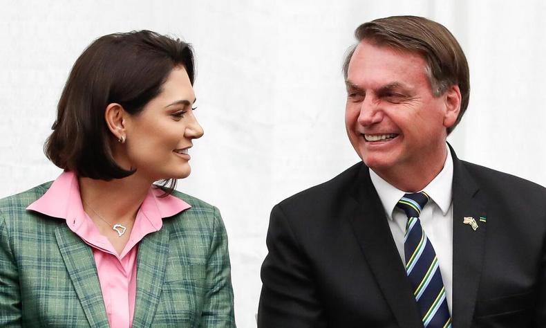 Michelle e Jair(foto: wikimedia commons) Michelle e Jair Bolsonaro