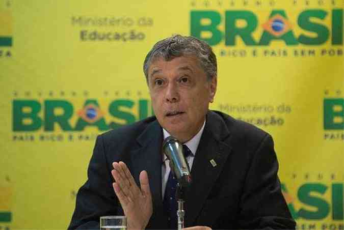 O presidente do Inep, Jos Francisco Soares, pediu demisso do cargo (foto: Marcelo Camargo/Agncia Brasil)